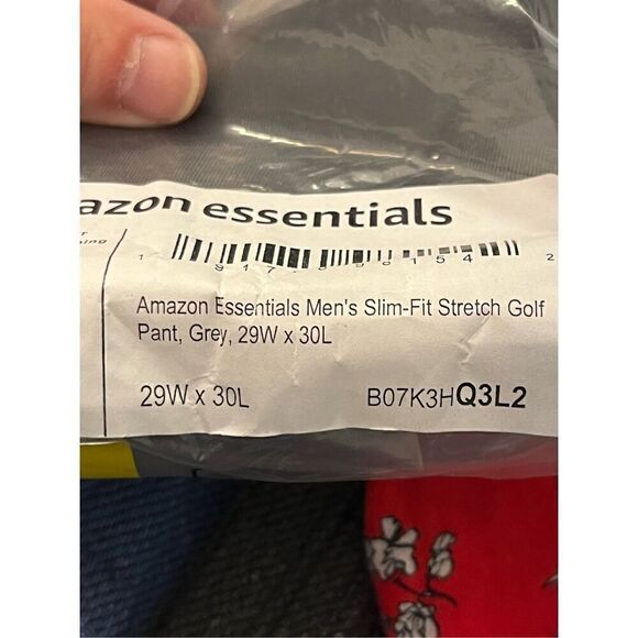 Amazon Essentials Slim Fit Stretch Gray Golf Pants. Size 29 waist 30" length. NW - Picture 11 of 11